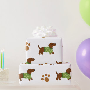Presente Papel De Enrolamento Cute Dachshund