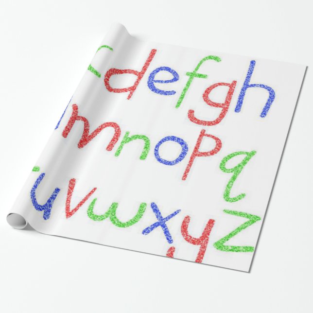 Presente Papel de enrolamento da Abc (Desenrolado)