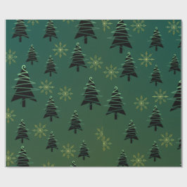 Presente Papel de enrolamento da árvore de Natal