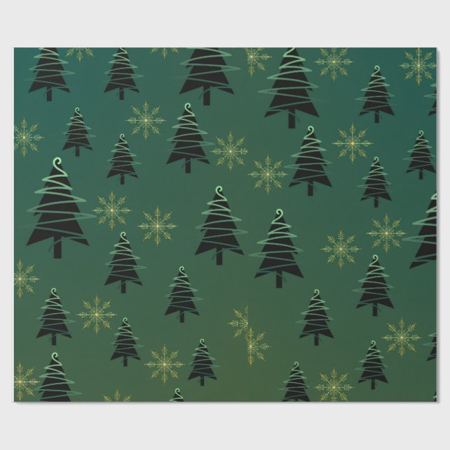 Presente Papel de enrolamento da árvore de Natal (Aberto)