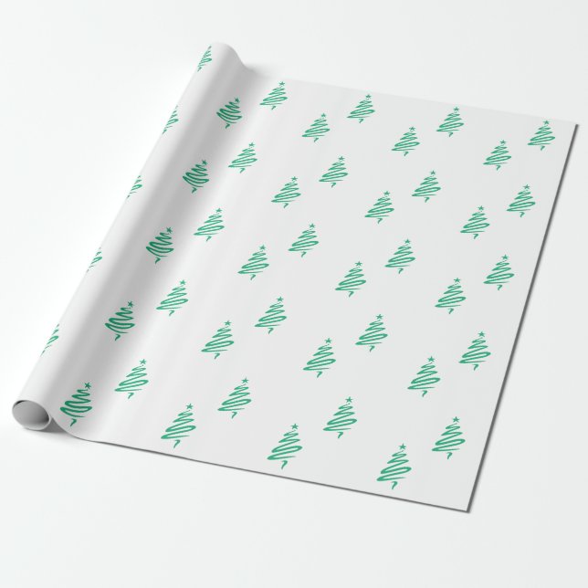 Presente Papel de enrolamento da árvore de Natal (Desenrolado)