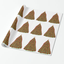 Presente Papel de enrolamento da árvore de Natal
