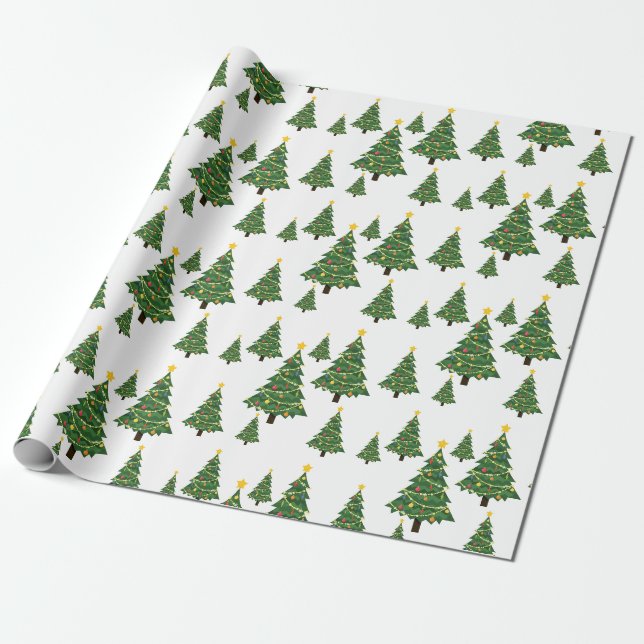 Presente Papel de enrolamento da árvore de Natal (Desenrolado)