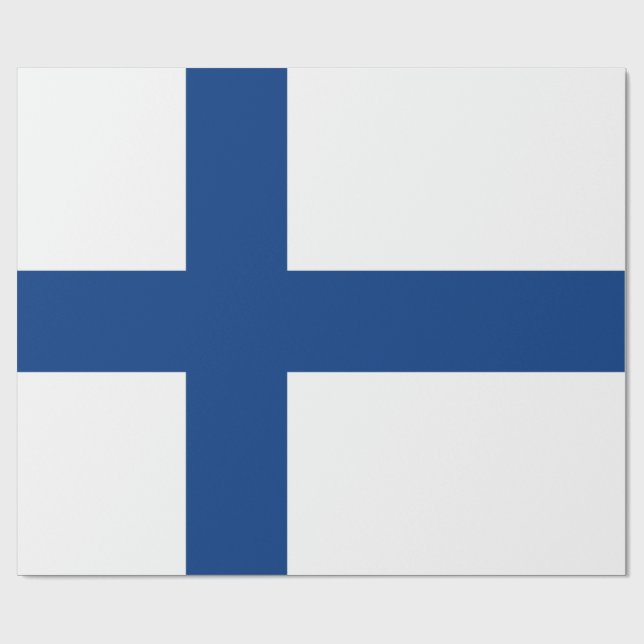 Presente Papel de enrolamento da bandeira finlandesa (Finlâ (Aberto)
