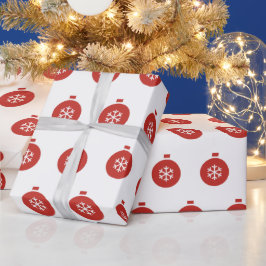 Presente Papel de enrolamento da bola de Natal