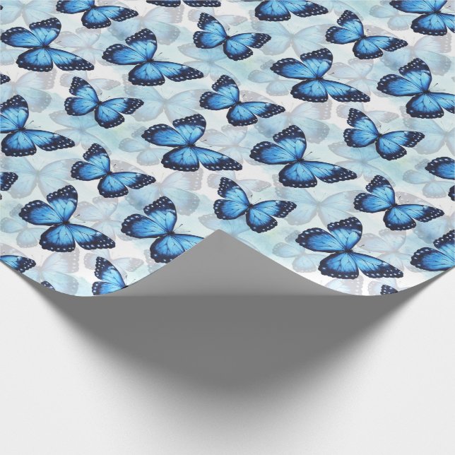 Presente Papel de enrolamento da borboleta azul (Ponta)