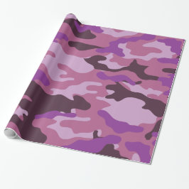 Presente Papel de enrolamento da camuflagem de púrpura