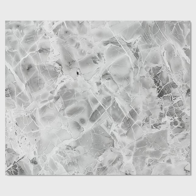 Presente Papel de enrolamento da cinza "Opulent Marble Whir (Aberto)