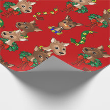 Papel de enrolamento da equipe da Reindeer de fund