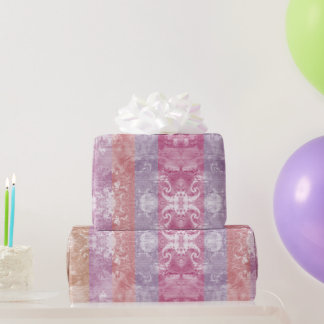 Presente Papel de enrolamento da faixa de lavanda