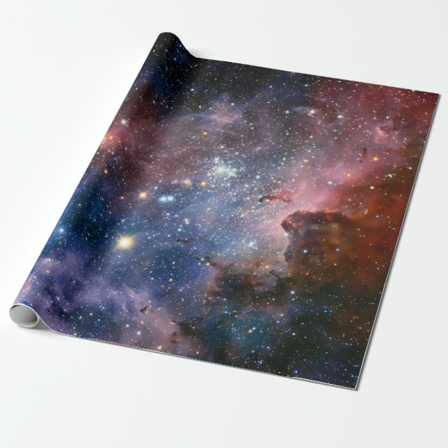 Presente Papel de enrolamento da galáxia espacial (Desenrolado)