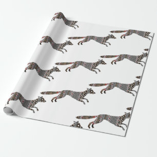 Presente Papel de enrolamento da raposa
