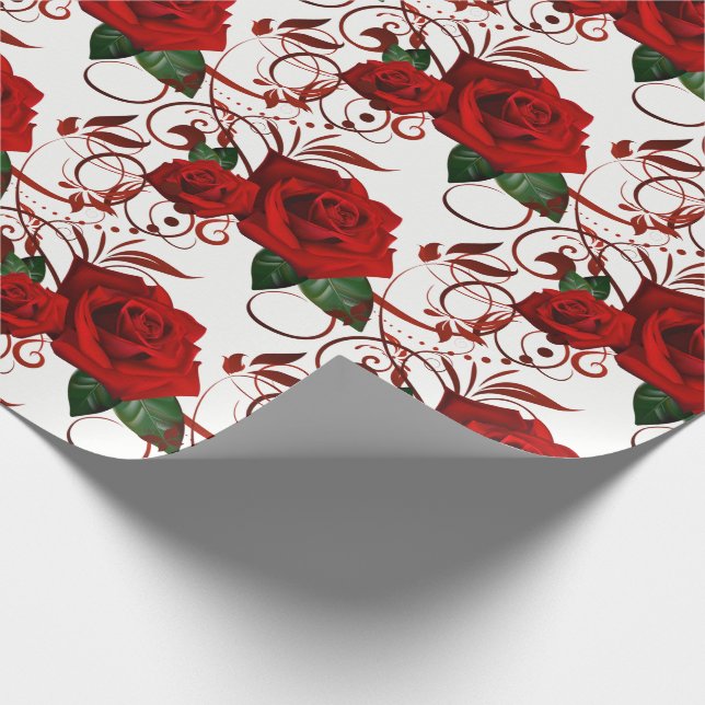 Presente Papel de enrolamento da rosa vermelha (Ponta)