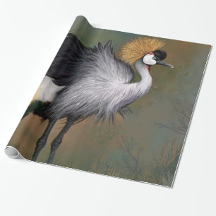 Presente Papel de enrolamento das aves da grua
