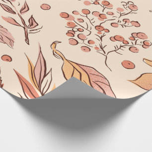 Presente Papel de enrolamento das folhas e dos berços do ou