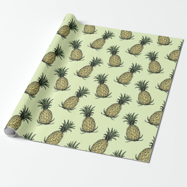 Presente Papel de enrolamento das pineaples (Desenrolado)