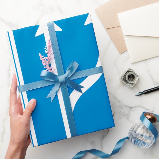 Presente Papel de enrolamento das setas de sinalização rodo (Criador carregado)