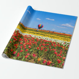 Presente Papel de enrolamento das tulipas de primavera