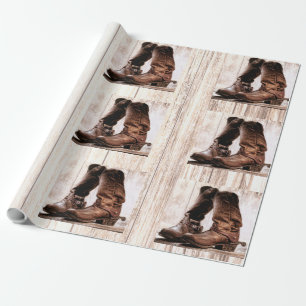 Presente Papel de enrolamento de 60 lb Botas-rolantes no pa