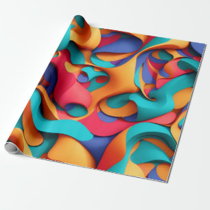 Presente Papel de enrolamento de abstrato Art