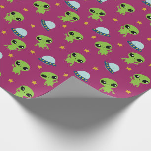 Presente Papel de enrolamento de aliens