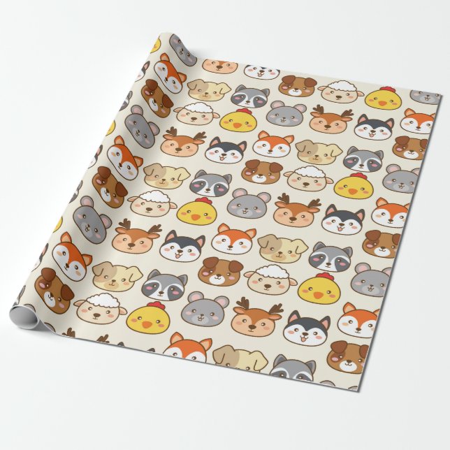 Presente Papel de enrolamento de animais de estimação (Desenrolado)
