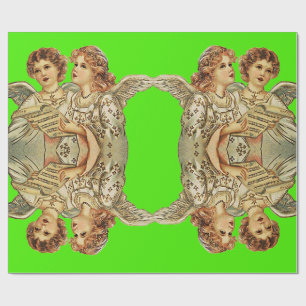 Presente Papel de enrolamento de anjos