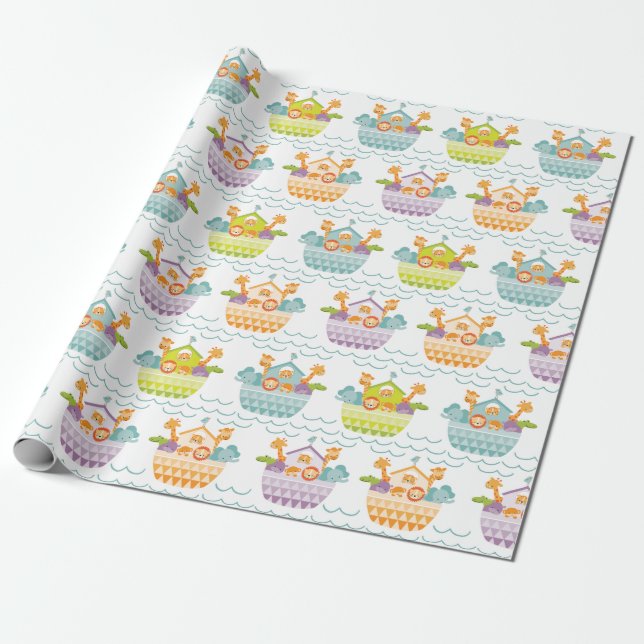 Presente Papel de enrolamento de arcas em nassas de bebês (Desenrolado)