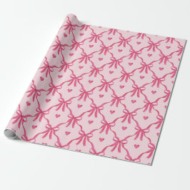 Presente Papel de enrolamento de Arcos cor-de-rosa doce