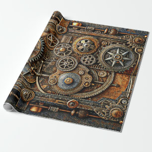 Presente Papel de enrolamento de arte em Steampunk