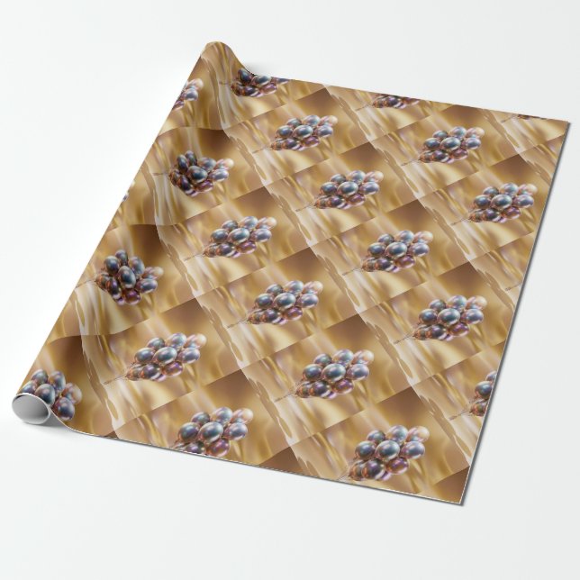Presente Papel de enrolamento de balões iridescentes (Desenrolado)