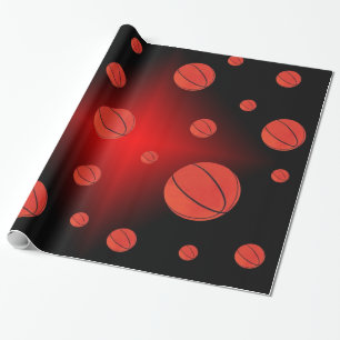 Presente Papel de enrolamento de basquete no espaço