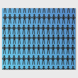 Presente Papel de enrolamento de Black Stick Men