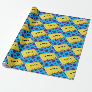 Presente Papel de enrolamento de cassetes amarelo PopArt
