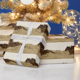 Presente Papel de enrolamento de cavalos selvagens