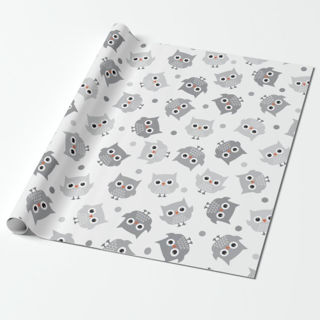Presente Papel de enrolamento de Chás de fraldas de Cinzas  (Desenrolado)