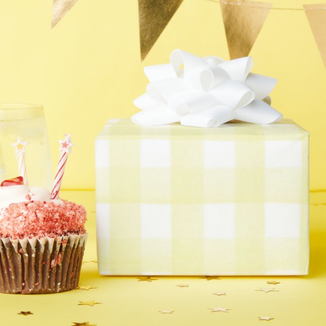 Presente Papel de enrolamento de chás de fraldas - Gingham  (Festa de aniversário)