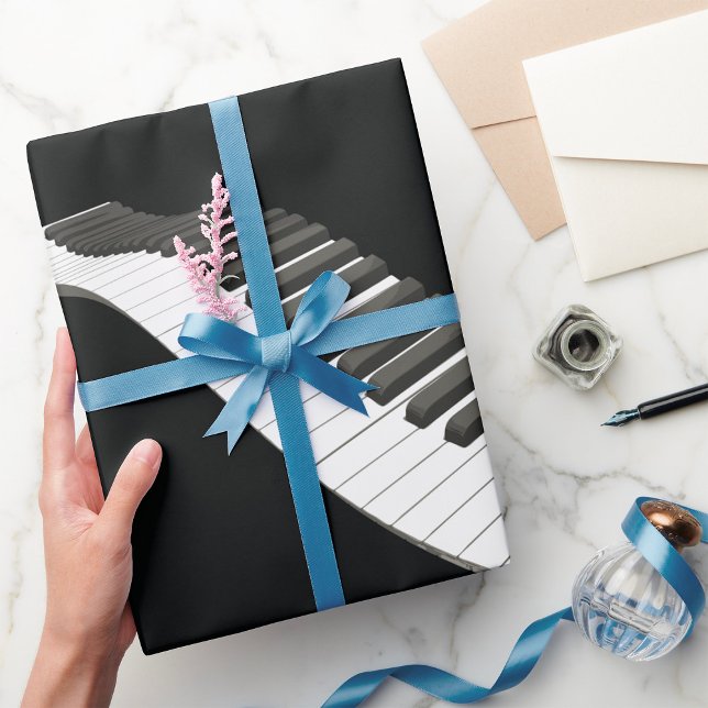 Presente Papel de enrolamento de chaves de piano (Criador carregado)