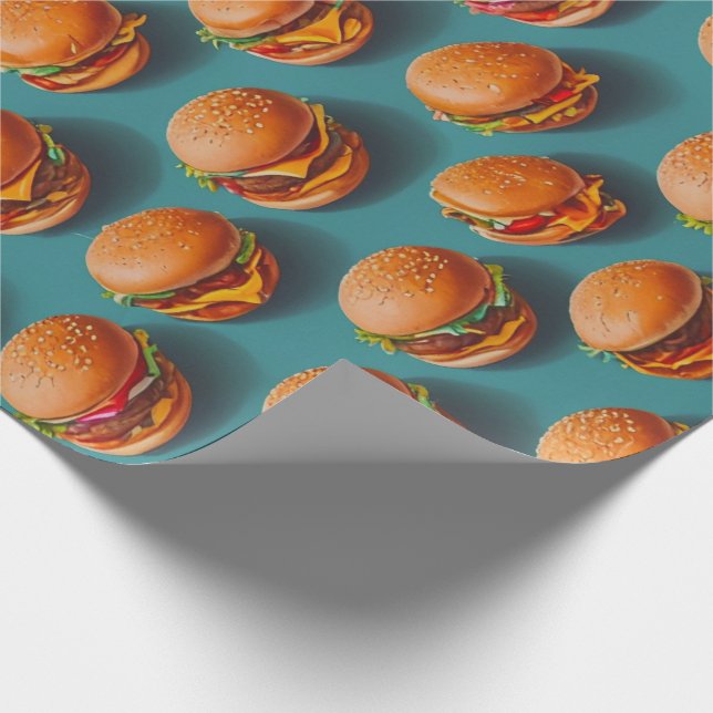 Presente Papel de enrolamento de cheeseburger (Ponta)