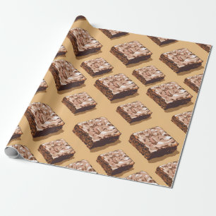 Presente Papel de enrolamento de chocolate Brownies