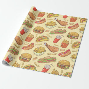 Presente Papel de enrolamento de Comida de lixo