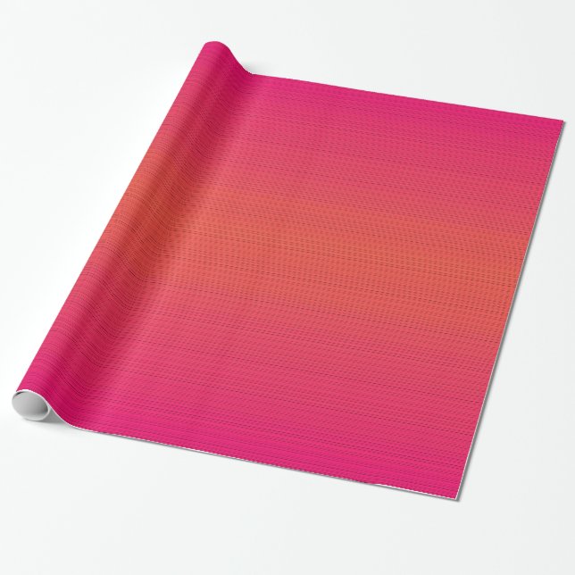 Presente Papel de enrolamento de cor laranja magenta (Desenrolado)