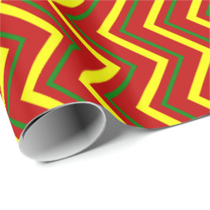 Presente Papel de enrolamento de cores primárias-CHEVRON 03