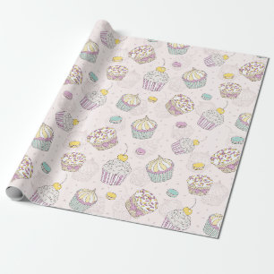 Presente Papel de enrolamento de cupcakes