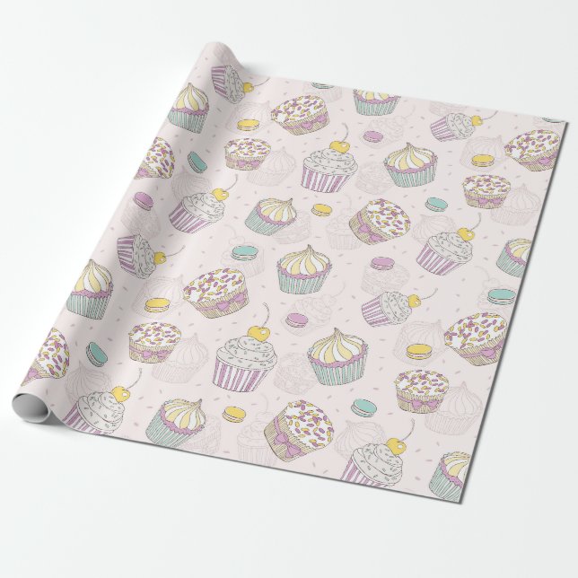 Presente Papel de enrolamento de cupcakes (Desenrolado)