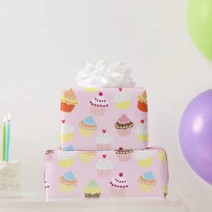 Presente Papel de enrolamento de Cupcakes coloridos