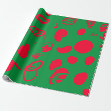 Papel de enrolamento de design de natal abstrato