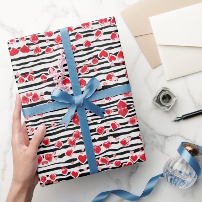 Presente Papel de enrolamento de Dias de os namorados Wild  (Presentear)