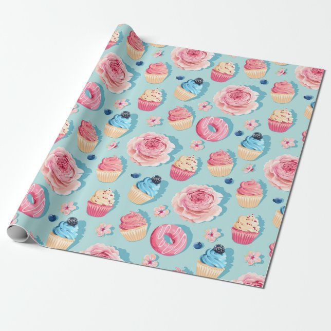 Presente Papel de enrolamento de doces ameaças (Desenrolado)