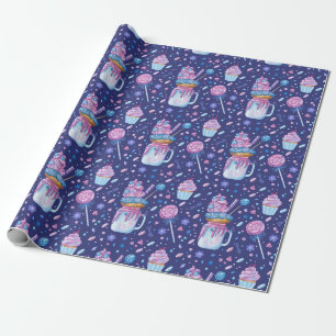 Presente Papel de enrolamento de doces ameaças